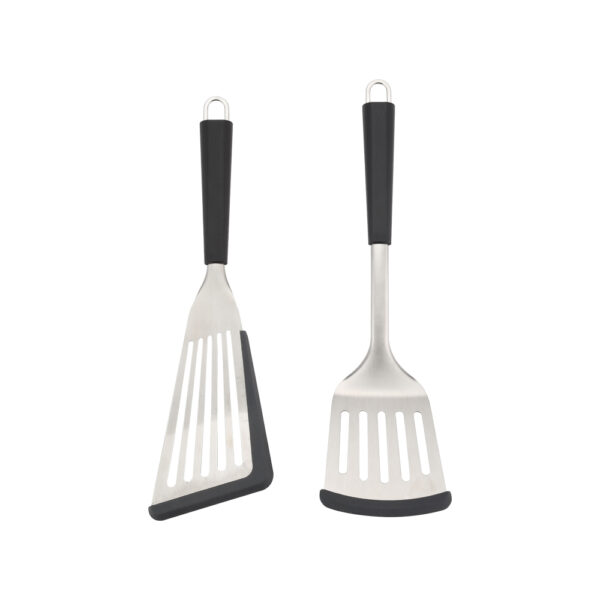 2PCS Stainless Steel Kitchen Utensils Set with white background