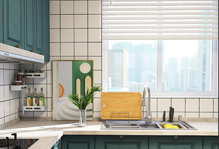 kitchen with all the tool settled