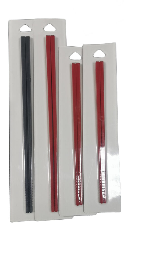 chopstick with slide card