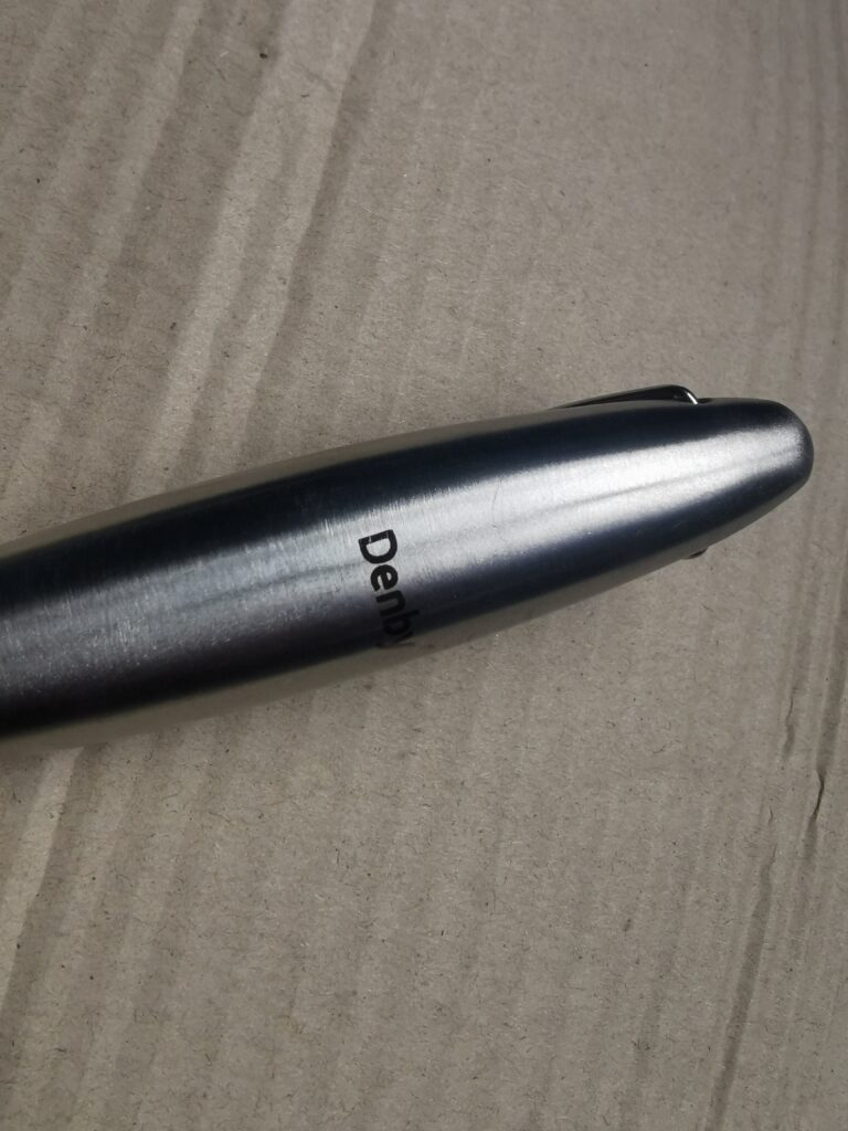 stainless steel handle with laser logo